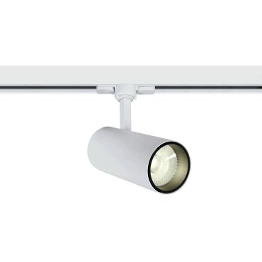 ONE Light COB Cylinder - rail spot met COB LED - 3-fase railsysteem - Ø 7,5 x 18 cm - 20W LED incl. - wit - witte lichtkleur