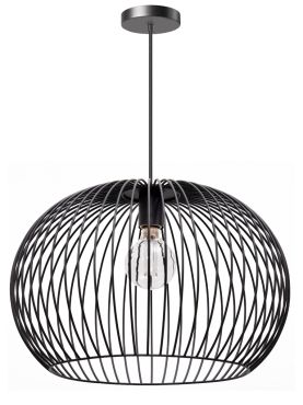 ETH Wire 2.0 - hanglamp - Ø 50 x 35 cm - zwart