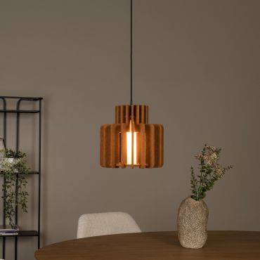 Lucide Rollo - hanglamp - Ø 31 x 150 cm - terracotta