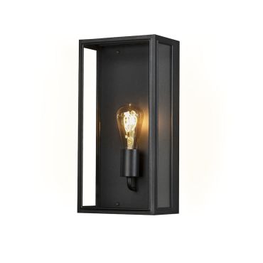 Konstsmide Carpi Large - buiten wandlamp - 20,5 x 12,5 x 40 cm - IP44 - zwart