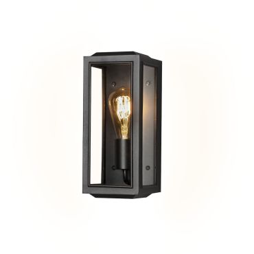 Konstsmide Carpi Mini - buiten wandlamp - 12,5 x 15 x 30 cm - IP44 - zwart