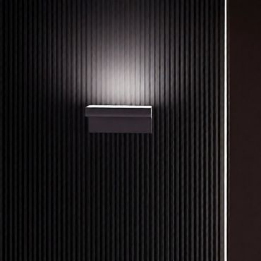 Nova Luce Lita - buiten wandverlichting - 20 x 9 x 12 cm - 6W LED incl. - IP65 - cement