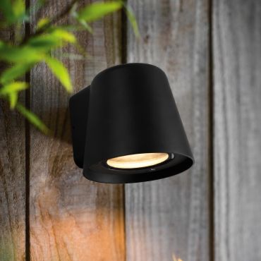 VK Lighting Teichos - buiten wandverlichting - 10 x 11 x 9 cm - IP54 - zwart