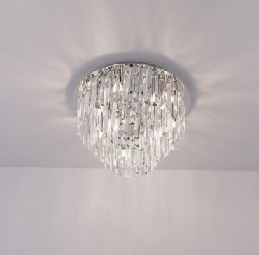 Maxlight Monaco - plafondverlichting - Ø 42 x 28 cm - chroom