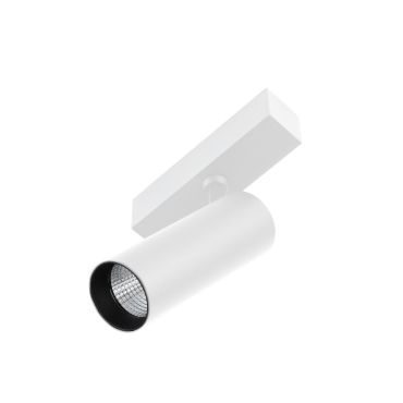 Faro Neso Hole - spot voor magnetische rail - Ø 5 x 11 x 16,3 cm - 10W LED warm wit (2700K) incl. - 18° lichtbundel - wit