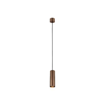 VK Lighting Edelle - hanglamp - Ø 5,6 x 173 cm - brons