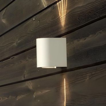Nordlux Canto 2 - buiten wandverlichting - 8,7 x 10,4 cm - 2 x 6W LED incl. - IP44 -wit