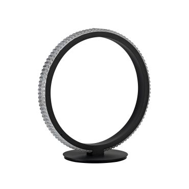 Nova Luce Nager - tafellamp - 29 x 25 x 30 cm - 11W LED incl. - zand zwart
