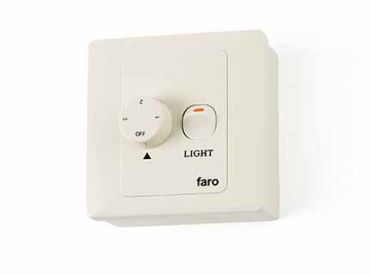 Faro Wall Controle - schakelaar voor ventilatoren - 9 x 9 x 4 cm - wit