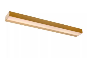 Lucide Alexa - wandlamp langwerpig -  8W LED incl. - 60 x 8 x 3,6 cm - IP44 - mat goud