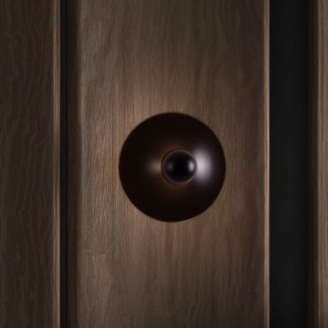 Nova Luce Edem - wandlamp - Ø 25 x 11 cm - 9W LED incl. - zandzwart