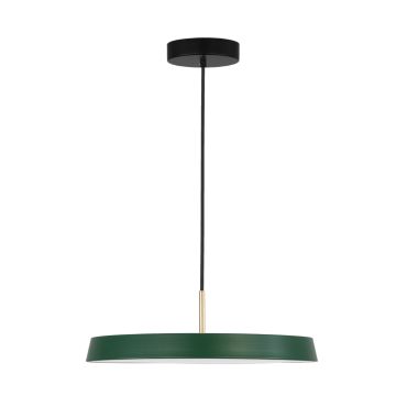 Nova Luce Vetro - hanglamp - Ø 50 x 130 cm - 37W LED incl. - mat groen