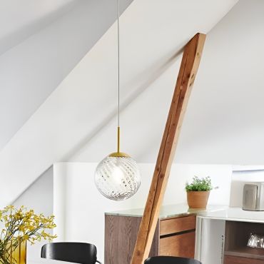 Nordlux Chisell 25 - hanglamp - Ø 25 x 247 cm - messing