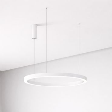 Nova Luce Elowen - hanglamp - Ø 80 x 150 cm - 77W dimbare LED incl. - wit