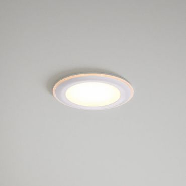 Nordlux Elkton 14 - inbouwspot - Ø 145 mm, Ø 130 mm inbouwmaat - 3 stappen Moodmaker functie - 12W dimbare LED incl. - wit