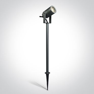 ONE Light GU10 Garden - grondspot op piek - Ø 13,2 x 70 cm - IP65 - antraciet