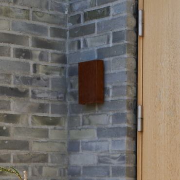 Nordlux Fold 15 - buiten wandverlichting - 15 x 21 x 4,5 cm - 2 x 5W LED incl. - IP54 - corten