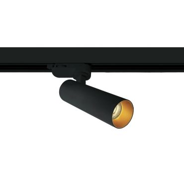ONE Light COB Cylinder Range - rail spot - 3-fase railsysteem - Ø 4 x 13,5 cm - 8W dimbare LED incl. - zwart