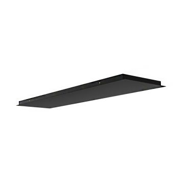 Artdelight Plate - plafondplaat uitbreidbaar tot 15 lampen - 160 x 30 x 3 cm - zwart