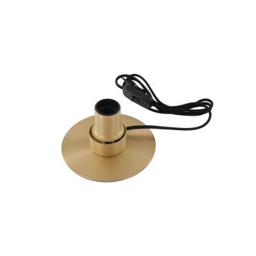 Artdelight Disk - tafellamp - Ø 10 x 13,2 cm - mat goud