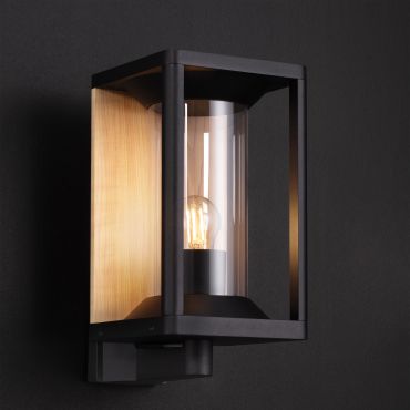 Nova Luce Pacific - buiten wandverlichting - 14,5 x 27,6 x 20,6 cm - IP65 - donker antraciet