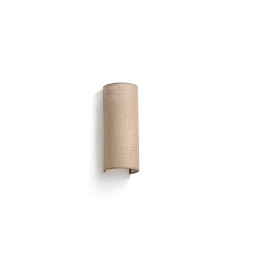 Faro Otton long &amp; round - wandlamp - 12,5 x 14,8 x 37 cm - jute