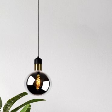 Lucide Julius - hanglamp - Ø 20 x 160 cm - fumé