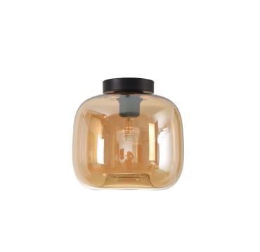 Artdelight Preston - plafondverlichting - Ø 24 x 23 cm - amber
