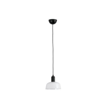 Faro Tatawin - hanglamp - Ø 18,4 x 108,1 cm - zwart/melkglas