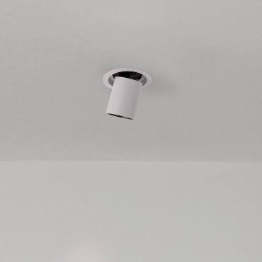 Nova Luce Naruto - inbouwspot - Ø 115 mm inbouwmaat - 20W LED incl. - wit met zwart - warm witte lichtkleur