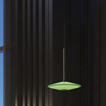 VK Lighting Sora - hanglamp - Ø 20 x 336 cm - 10W dimbare LED incl. - groen