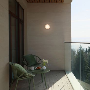 Nova Luce Pollux - buiten wandverlichting - Ø 13,4 x 8,6 cm - 8W dimbare LED incl. - IP65 - zandwit