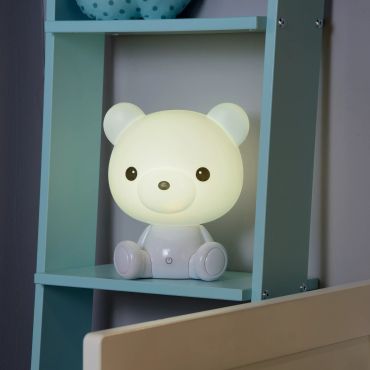 Lucide Dodo Beer - kinderlamp - 25 cm - 3W dimbare LED incl. - wit