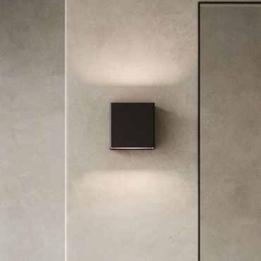 Nordlux Turn - buiten wandverlichting - 15 x 15 cm - 13W dimbare LED incl. - IP54 - zwart