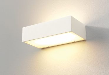 Artdelight Eindhoven150 - wandlamp - 18,2 x 10 x 5 cm - 2 x 8W dimbare LED incl. - IP54 - wit