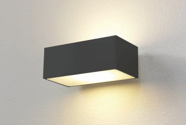 Artdelight Eindhoven100 - wandlamp - 13 x 8,2 x 5 cm - 2 x 5W dimbare LED incl. - IP54 - zwart