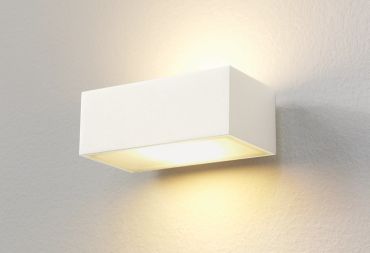 Artdelight Eindhoven100 - wandlamp - 13 x 8,2 x 5 cm - 2 x 5W dimbare LED incl. - IP54 - wit