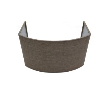 Artdelight - kap wandlamp -  25 x 15 x 15 cm - grijs