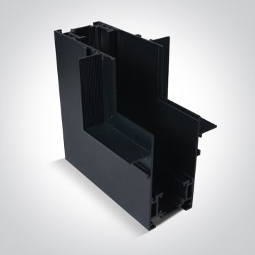 ONE Light magnetisch railsysteem MAXI - vertikaal inbouwhoekprofiel voor 12 mm gipsplaat - 11 x 7,5 x 5 cm - zwart