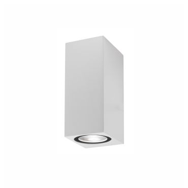 Nova Luce Nero - buiten wandverlichting - 6,7 x 8 x 15 cm - IP54 - wit