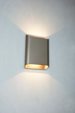 Artdelight Diaz Large - wandverlichting - 4 x 14,5 x 20 cm - 2 x 6W LED incl. - IP65 - champagne