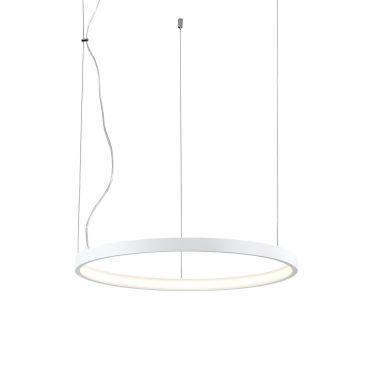 VK Lighting Circulus - hanglamp - Ø 52,7 x 200 cm - 24W dimbare LED incl. - wit