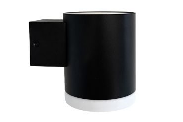 Integral LED True - buiten wandlamp op zonne-energie met sensor - 8 x 10 x 11,5 cm - 1,2W LED incl. - IP65 - zwart
