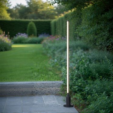 Lucide Lornex - grondspot op piek - Ø 4,9 x 98 cm - 6W LED incl. - IP54 - zwart