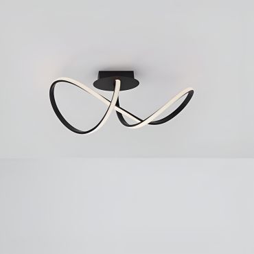 Nova Luce Amara - plafondlamp - 61 x 24,5 x 27 cm - 23W LED incl. - zandzwart