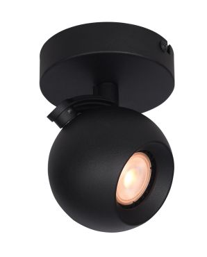 Artdelight Bolero - opbouwspot - Ø 10 x 12,7 xm - zwart