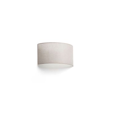 Faro Otton curve - wandlamp - 11,5 x 20 x 37,5 cm - lichte jute