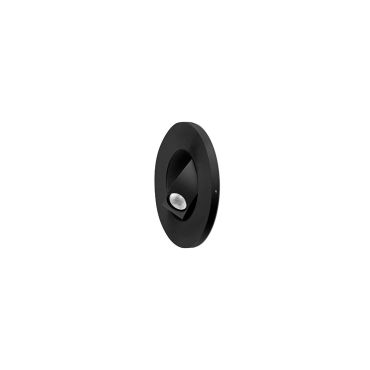 Faro Pukkie - inbouw wandlamp - Ø 115 x 47,8 mm , inbouwmaat Ø 79 mm - 3W LED incl. - zwart