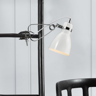 Nordlux Cyclone 11 - klemlamp - 27 cm - wit
