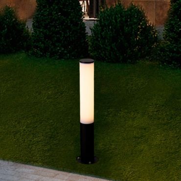 Nova Luce Tube - tuinpaal - Ø 13 x 60 cm - 14W LED incl. - IP54 - zandzwart
